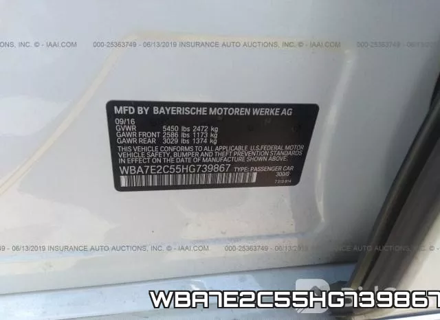 WBA7E2C55HG739867 фото 10