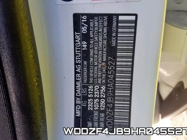 WDDZF4JB9HA045527 фото 2