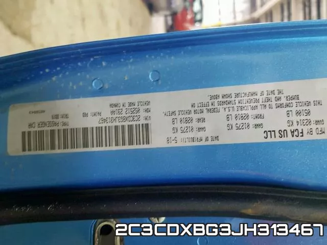 2C3CDXBG3JH313467 фото 2