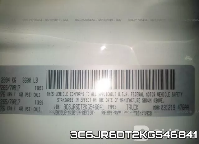 3C6JR6DT2KG546841 фото 10