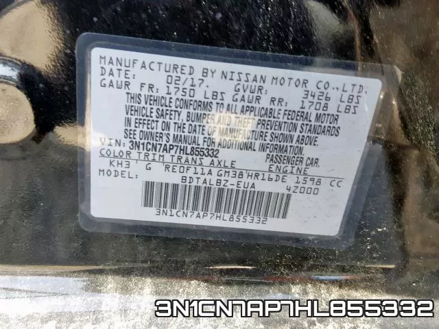 3N1CN7AP7HL855332 фото 2