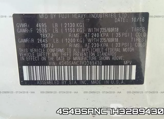 4S4BSANC7H3289430 фото 10