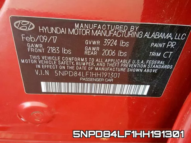 5NPD84LF1HH191301 фото 2