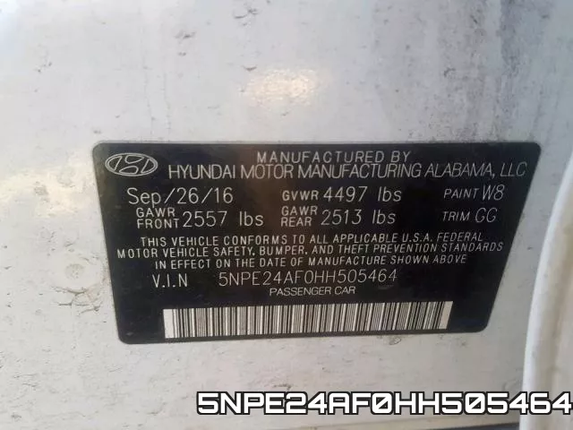 5NPE24AF0HH505464 фото 2