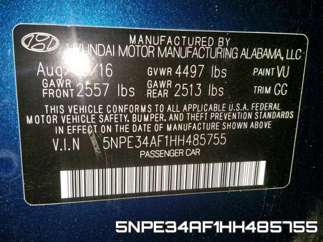 5NPE34AF1HH485755 фото 2