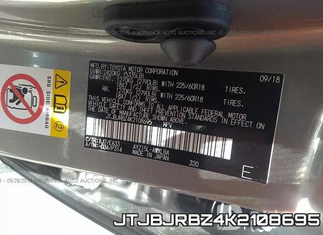 JTJBJRBZ4K2108695 фото 10