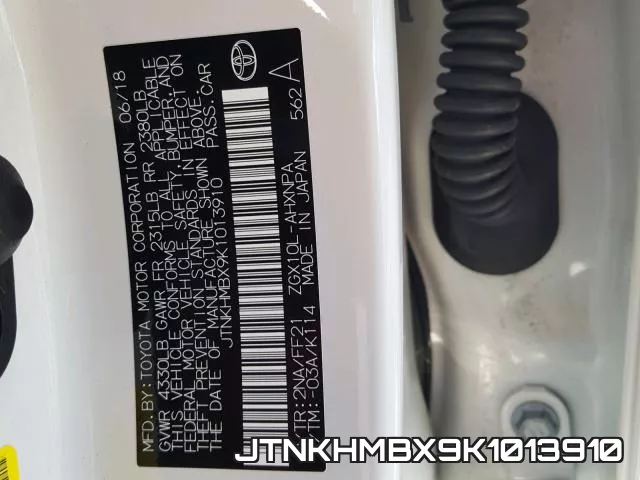 JTNKHMBX9K1013910 фото 2
