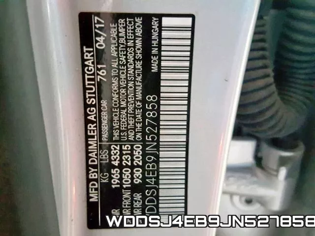 WDDSJ4EB9JN527858 фото 2