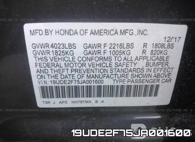 19UDE2F75JA001600 фото 10