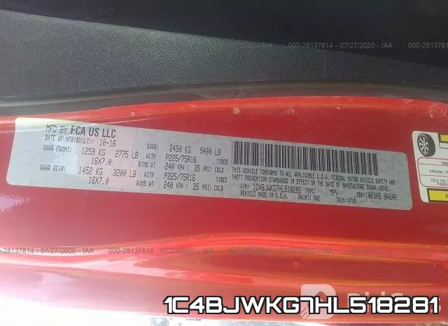 1C4BJWKG7HL518281 фото 10