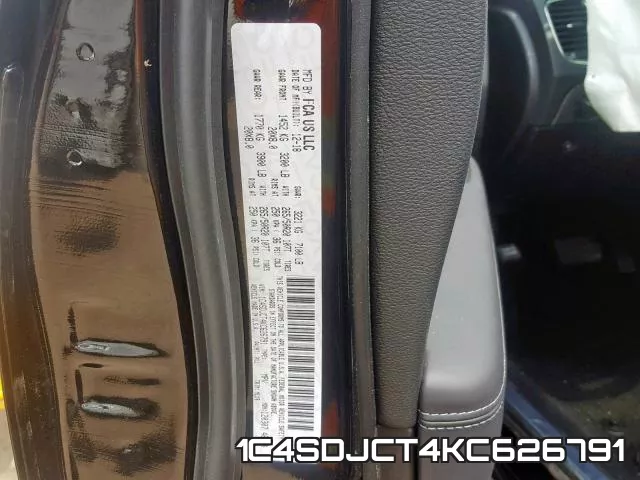 1C4SDJCT4KC626791 фото 2