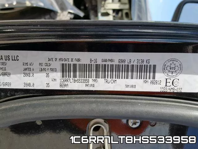 1C6RR7LT8HS533958 фото 2