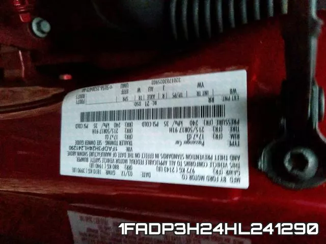 1FADP3H24HL241290 фото 2
