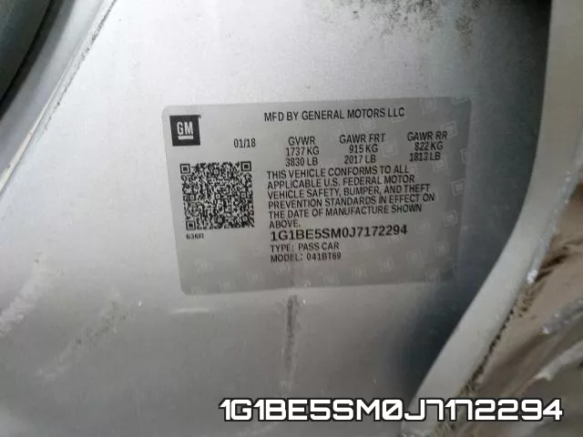 1G1BE5SM0J7172294 фото 2
