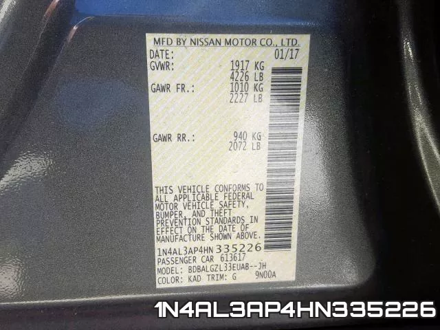 1N4AL3AP4HN335226 фото 2