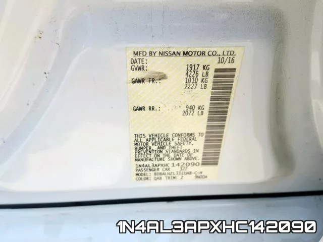 1N4AL3APXHC142090 фото 2