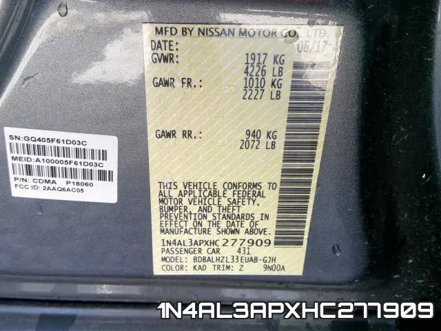 1N4AL3APXHC277909 фото 2