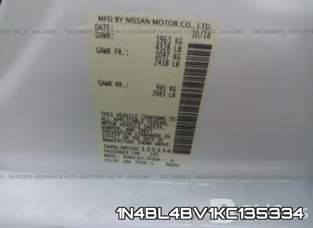 1N4BL4BV1KC135334 фото 10
