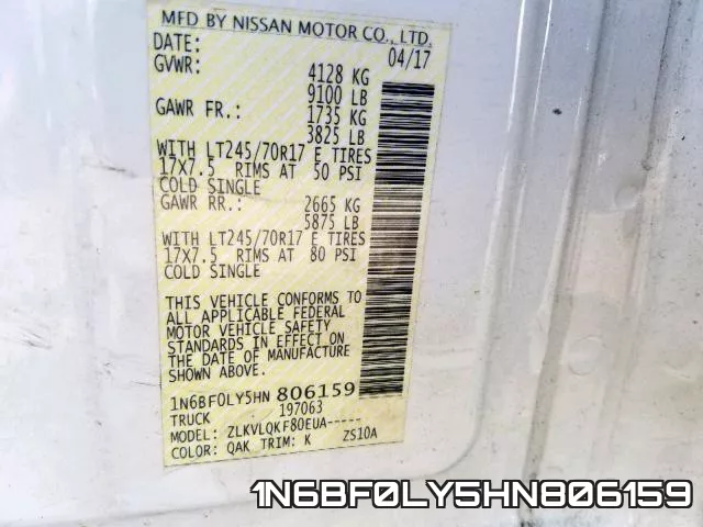 1N6BF0LY5HN806159 фото 2
