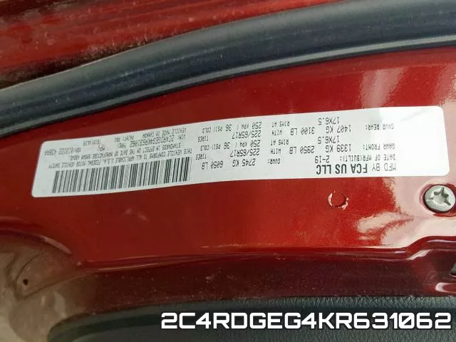 2C4RDGEG4KR631062 фото 2