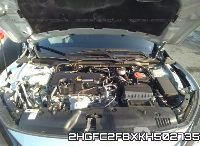 2HGFC2F8XKH502735 фото 2