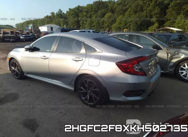 2HGFC2F8XKH502735 фото 4