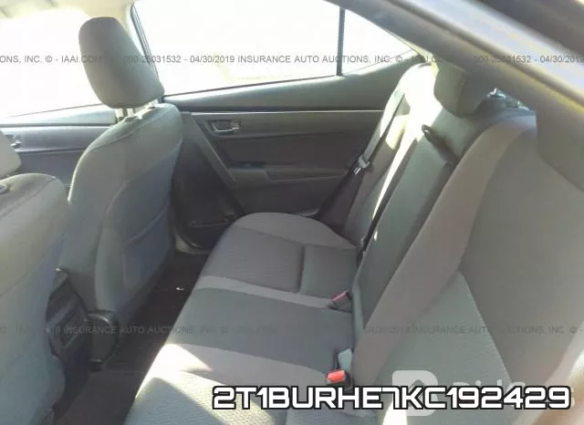 2T1BURHE7KC192429 фото 9