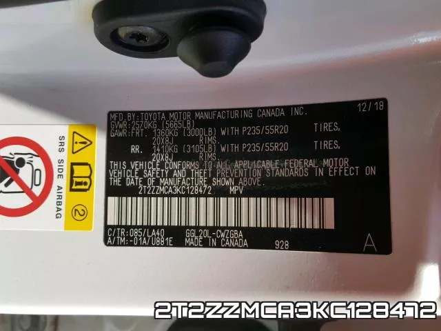 2T2ZZMCA3KC128472 фото 2