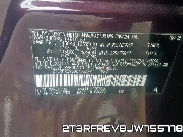 2T3RFREV8JW755778 фото 2