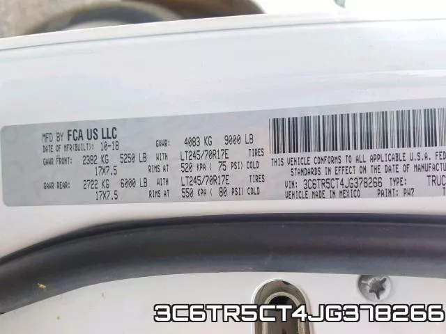 3C6TR5CT4JG378266 фото 2
