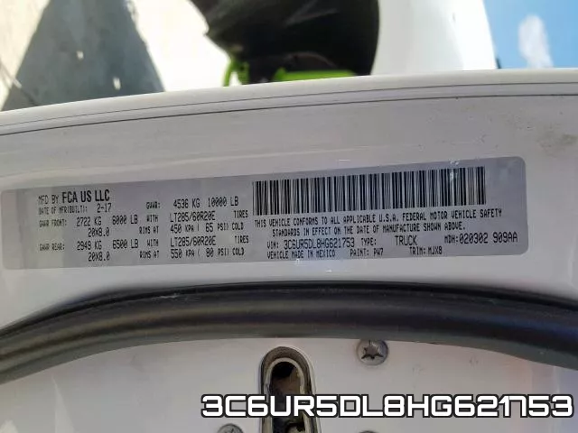 3C6UR5DL8HG621753 фото 2