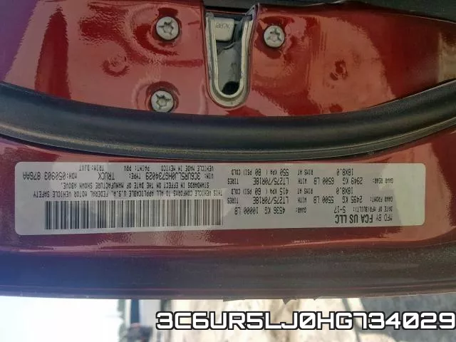 3C6UR5LJ0HG734029 фото 2