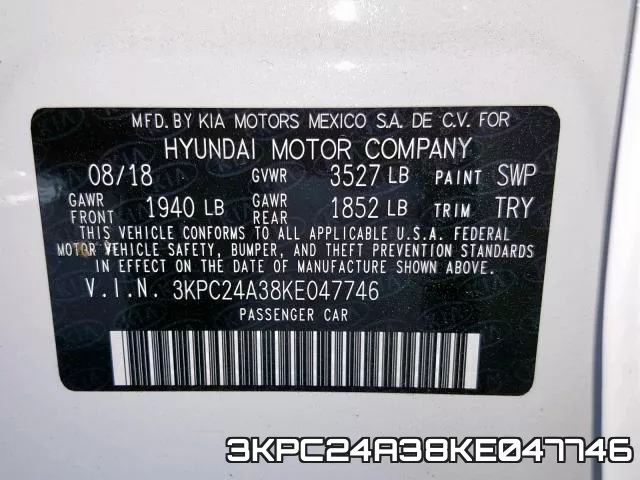 3KPC24A38KE047746 фото 2