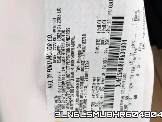 3LN6L5MU8HR604804 фото 2
