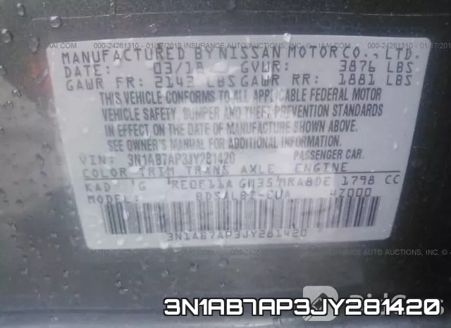 3N1AB7AP3JY281420 фото 10