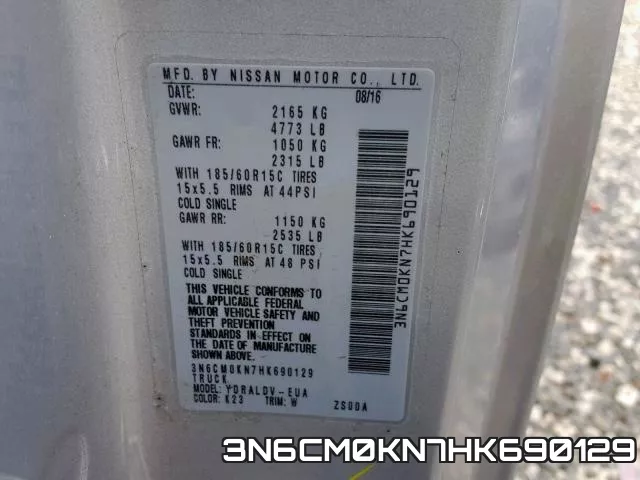 3N6CM0KN7HK690129 фото 2