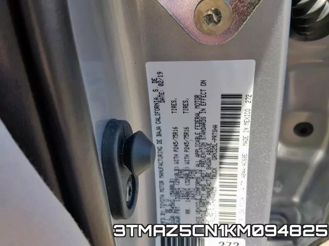 3TMAZ5CN1KM094825 фото 2