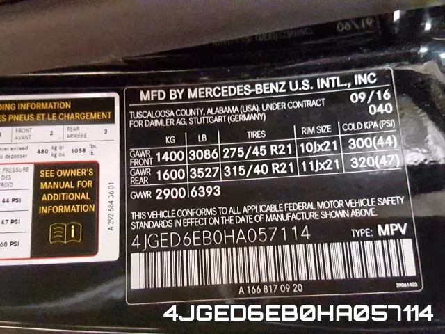 4JGED6EB0HA057114 фото 2