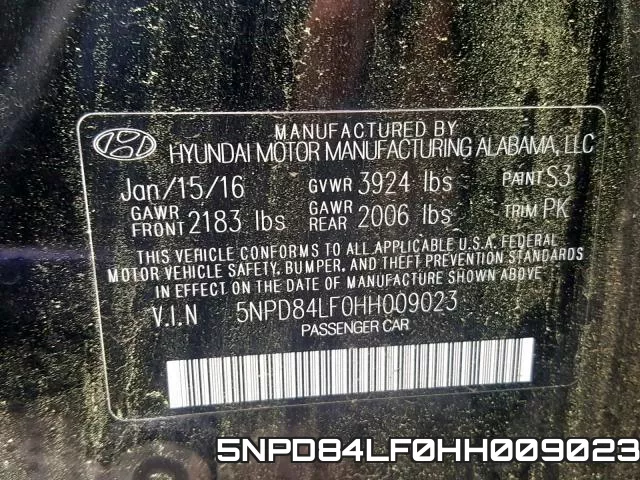 5NPD84LF0HH009023 фото 2