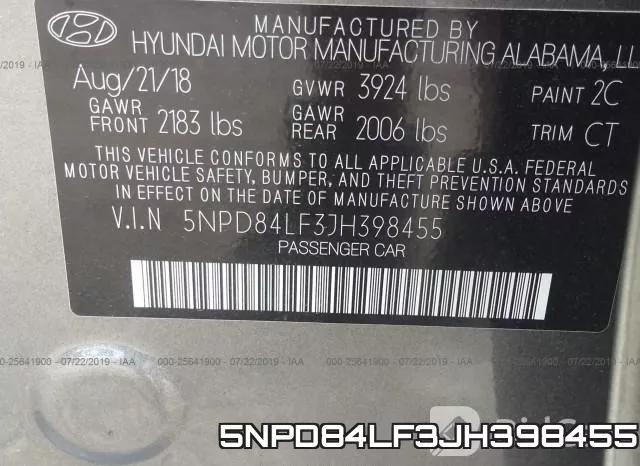 5NPD84LF3JH398455 фото 10