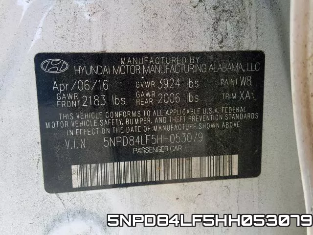 5NPD84LF5HH053079 фото 2