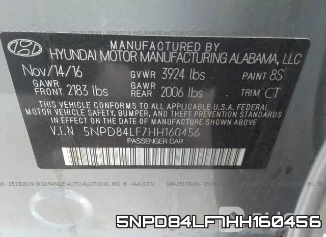 5NPD84LF7HH160456 фото 10