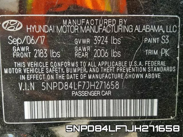 5NPD84LF7JH271658 фото 2