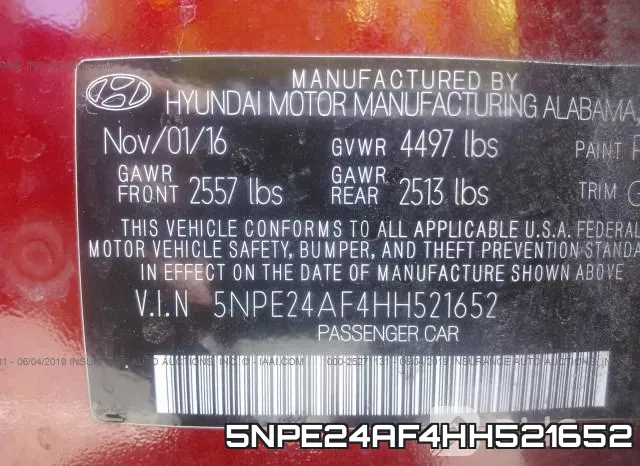 5NPE24AF4HH521652 фото 10