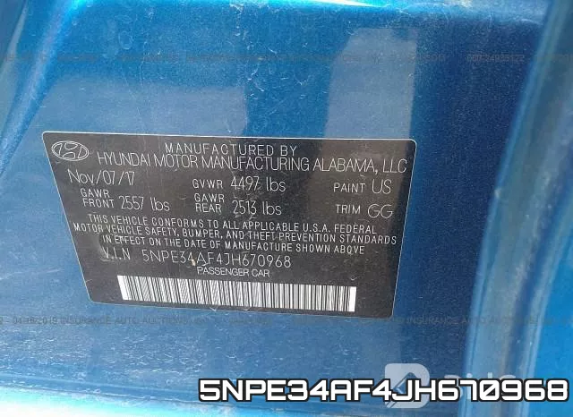 5NPE34AF4JH670968 фото 10