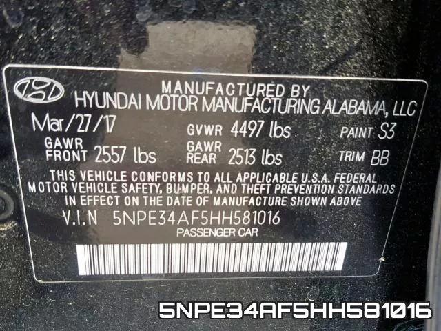 5NPE34AF5HH581016 фото 2