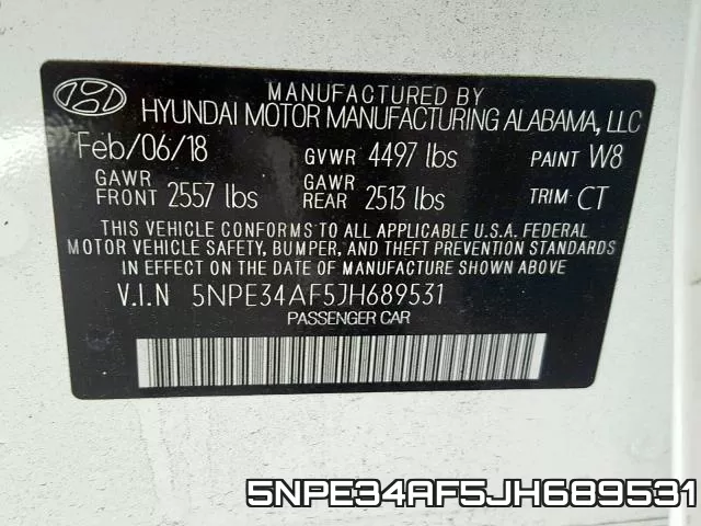 5NPE34AF5JH689531 фото 2