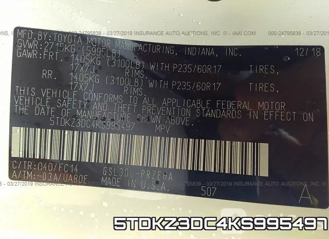 5TDKZ3DC4KS995497 фото 10