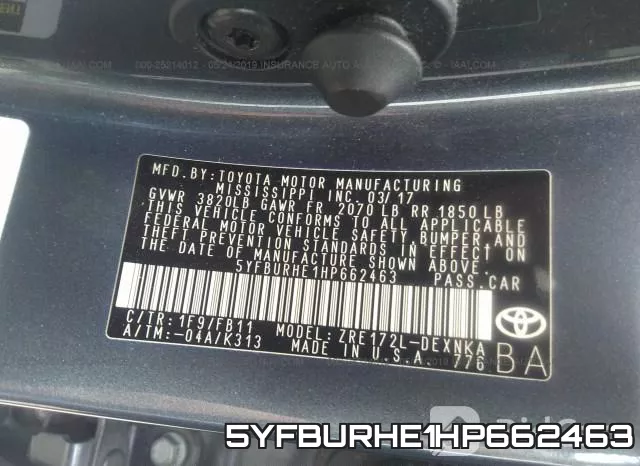 5YFBURHE1HP662463 фото 10