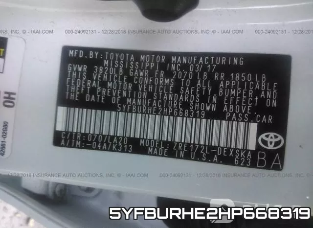 5YFBURHE2HP668319 фото 10